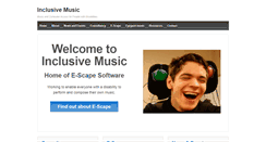 Desktop Screenshot of inclusivemusic.org.uk