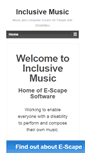 Mobile Screenshot of inclusivemusic.org.uk