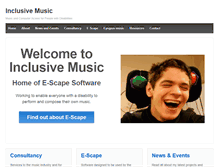 Tablet Screenshot of inclusivemusic.org.uk